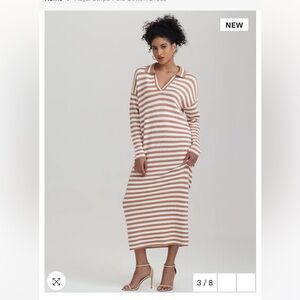 Stripe Polo Cotton Dress